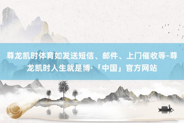 尊龙凯时体育如发送短信、邮件、上门催收等-尊龙凯时人生就是博·「中国」官方网站