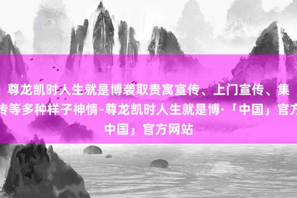尊龙凯时人生就是博袭取贵寓宣传、上门宣传、集聚宣传等多种样子神情-尊龙凯时人生就是博·「中国」官方网站