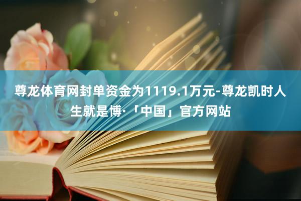 尊龙体育网封单资金为1119.1万元-尊龙凯时人生就是博·「中国」官方网站