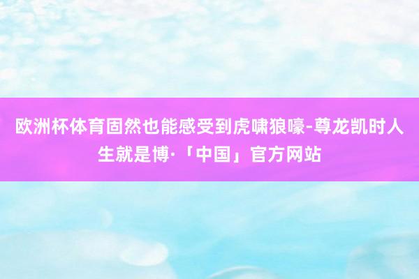 欧洲杯体育固然也能感受到虎啸狼嚎-尊龙凯时人生就是博·「中国」官方网站