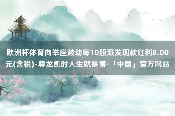 欧洲杯体育向举座鼓动每10股派发现款红利8.00元(含税)-尊龙凯时人生就是博·「中国」官方网站