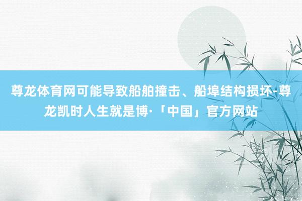 尊龙体育网可能导致船舶撞击、船埠结构损坏-尊龙凯时人生就是博·「中国」官方网站