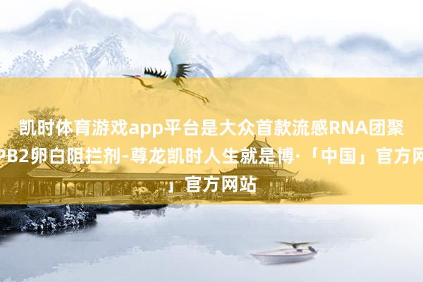 凯时体育游戏app平台是大众首款流感RNA团聚酶PB2卵白阻拦剂-尊龙凯时人生就是博·「中国」官方网站